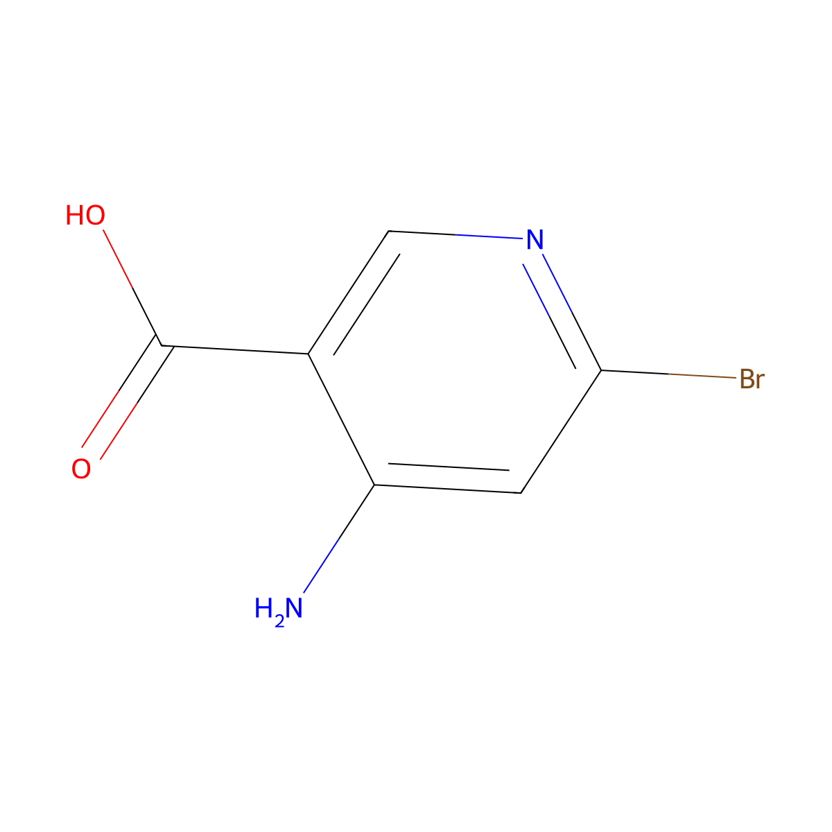 4-Amino-6-bromonicotinic acid molecular structure, CAS 1060811-30-4