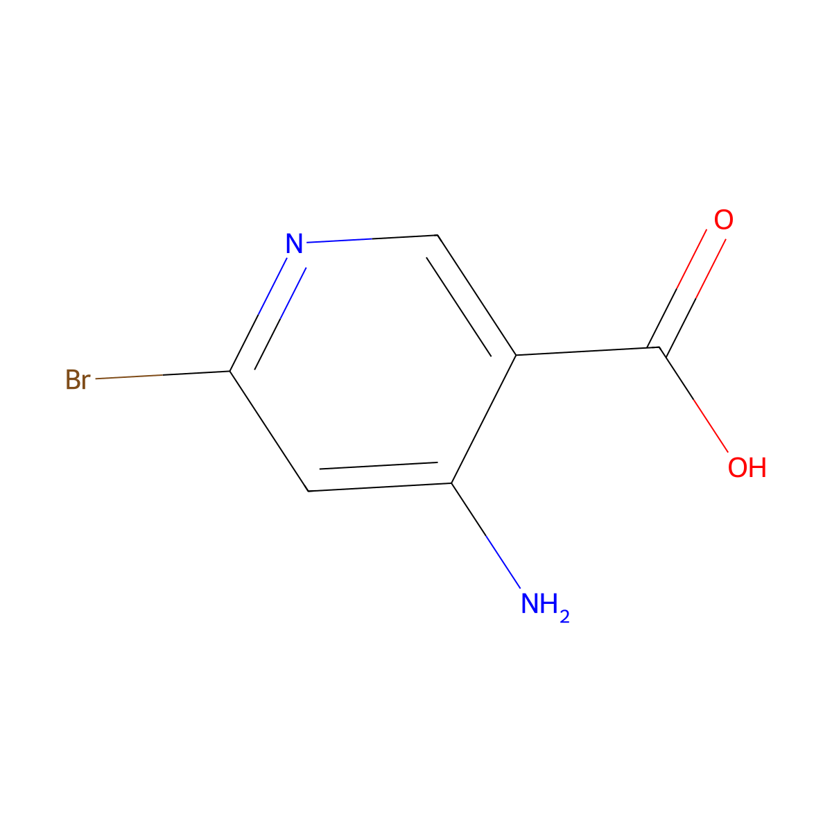 4-Amino-6-bromonicotinic acid molecular structure, CAS 1060811-30-4