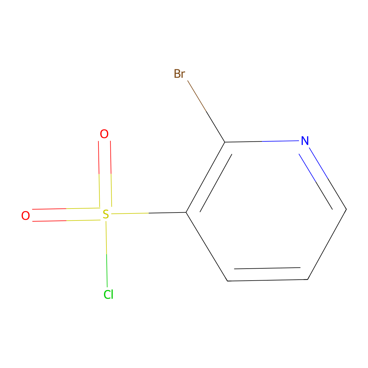 2-Bromopyridine-3-sulfonyl chloride molecular structure, CAS 1060811-59-7
