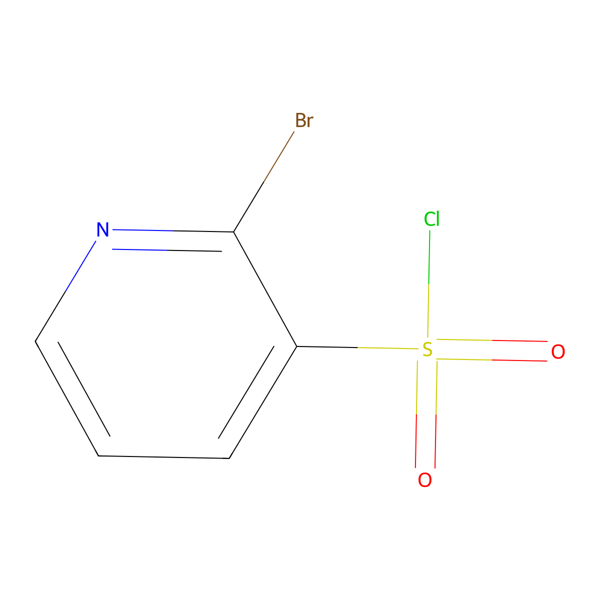 2-Bromopyridine-3-sulfonyl chloride molecular structure, CAS 1060811-59-7