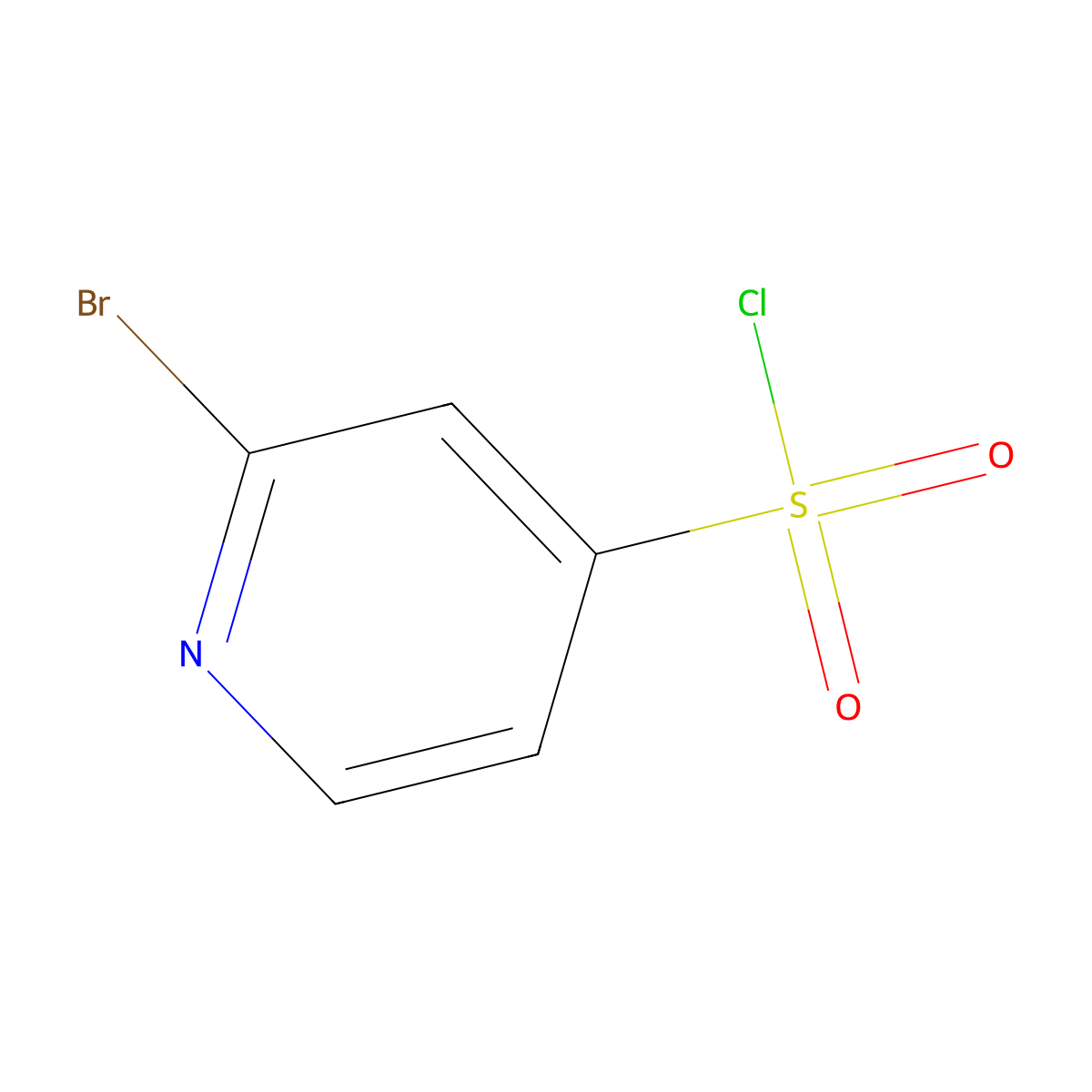 2-Bromopyridine-4-sulfonyl chloride molecular structure, CAS 1060811-61-1