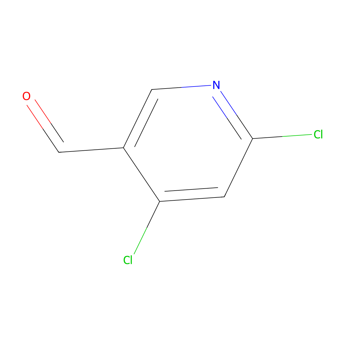 4,6-Dichloropyridine-3-carbaldehyde molecular structure, CAS 1060811-62-2
