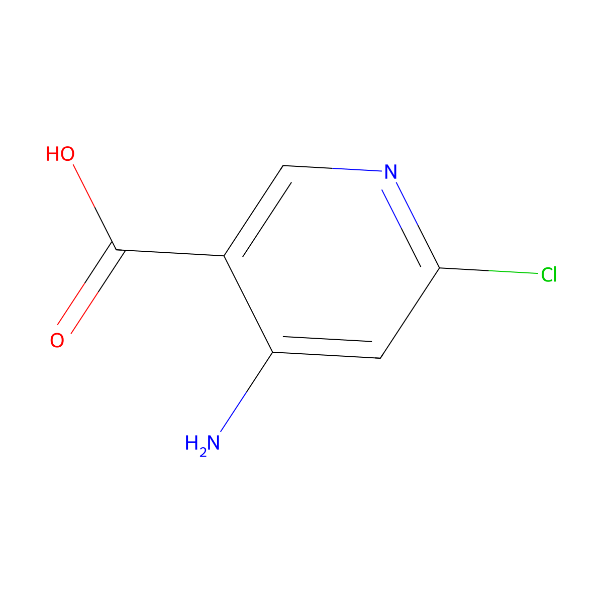 4-Amino-6-chloropyridine-3-carboxylic acid molecular structure, CAS 1060811-65-5
