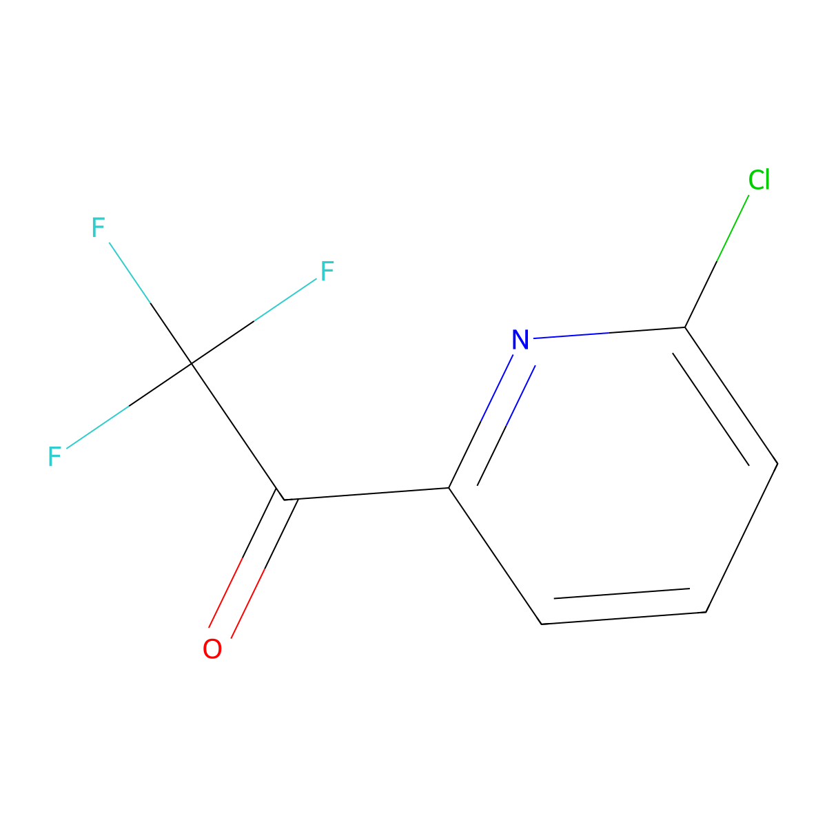 1-(6-Chloropyridin-2-YL)-2,2,2-trifluoroethanone molecular structure, CAS 1060811-90-6