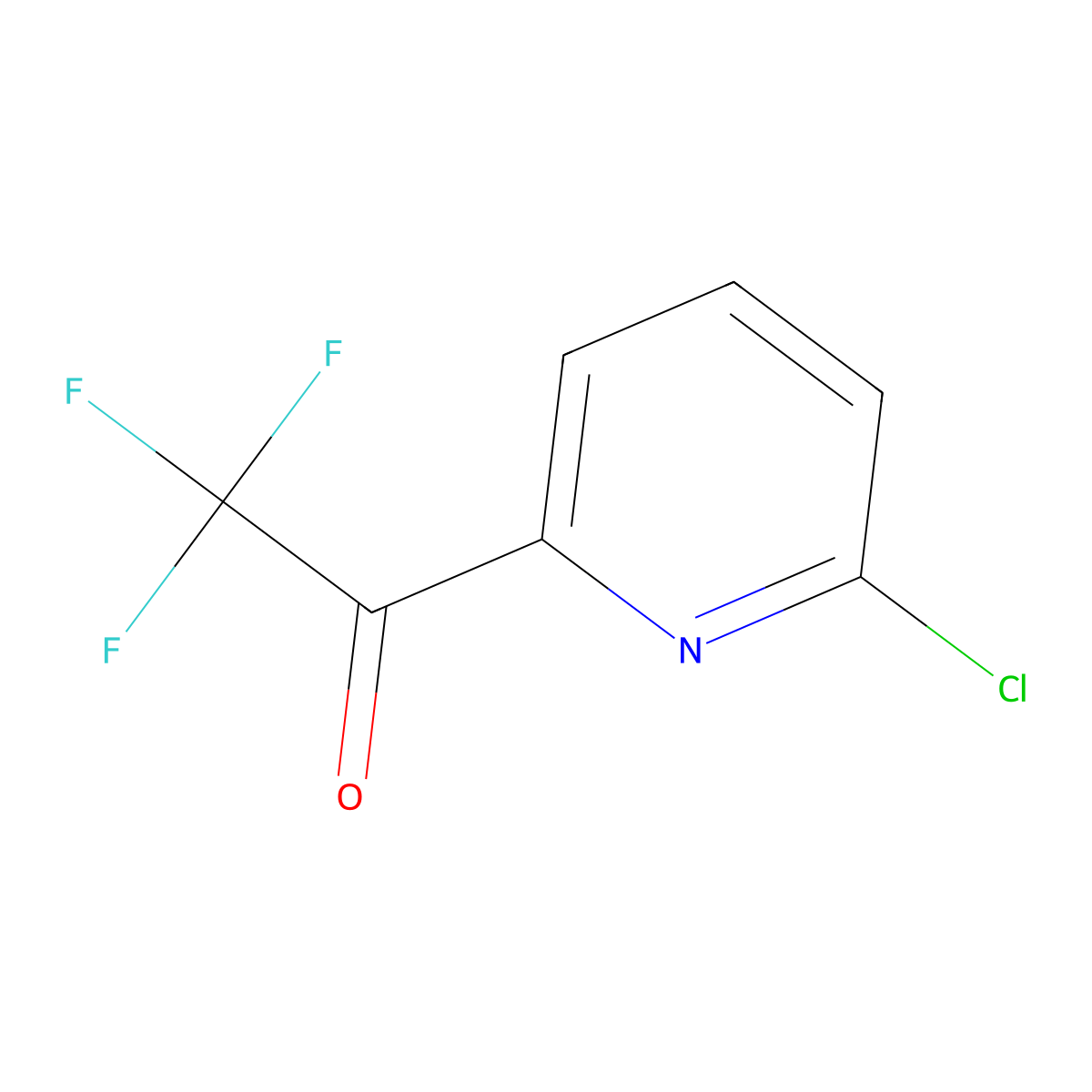 1-(6-Chloropyridin-2-YL)-2,2,2-trifluoroethanone molecular structure, CAS 1060811-90-6