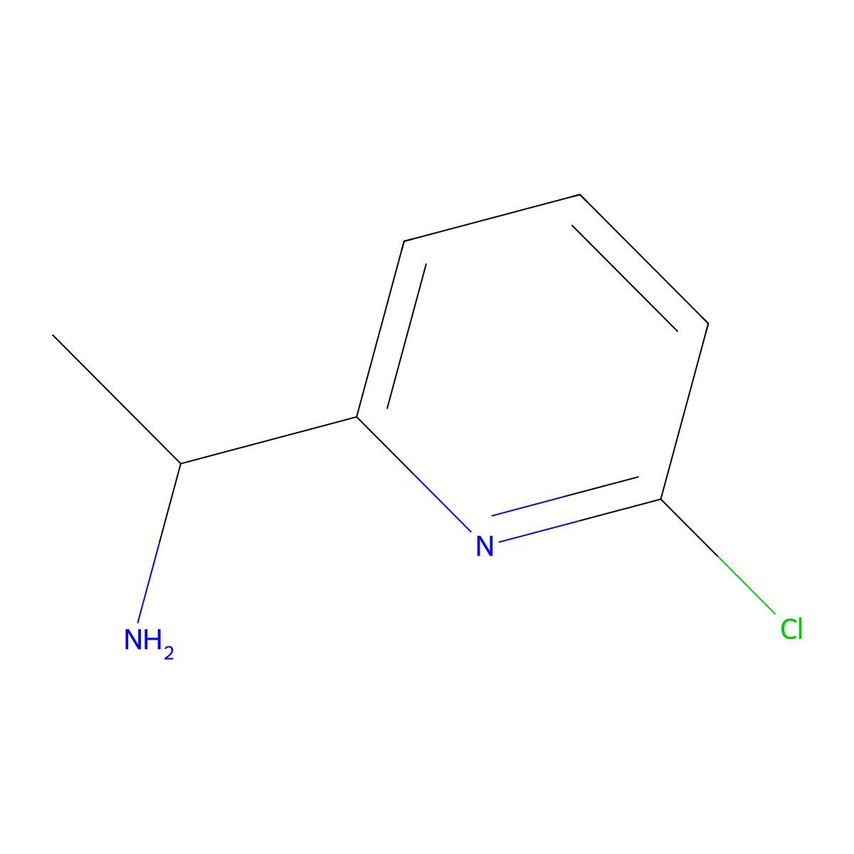 1-(6-Chloropyridin-2-YL)ethanamine molecular structure, CAS 1060811-97-3