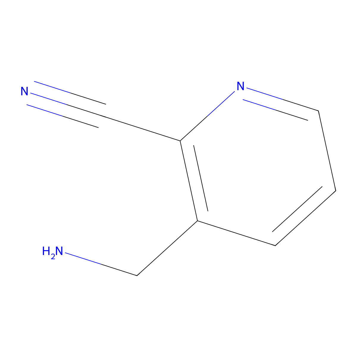 3-(Aminomethyl)picolinonitrile molecular structure, CAS 1060812-11-4