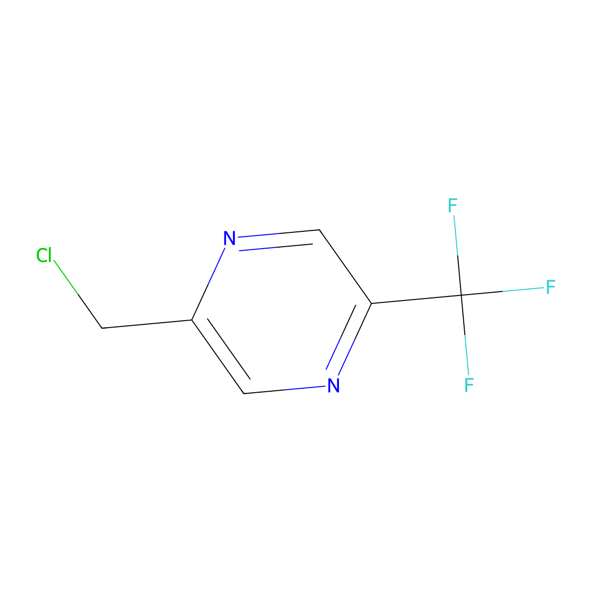 2-(Chloromethyl)-5-(trifluoromethyl)pyrazine molecular structure, CAS 1060812-69-2