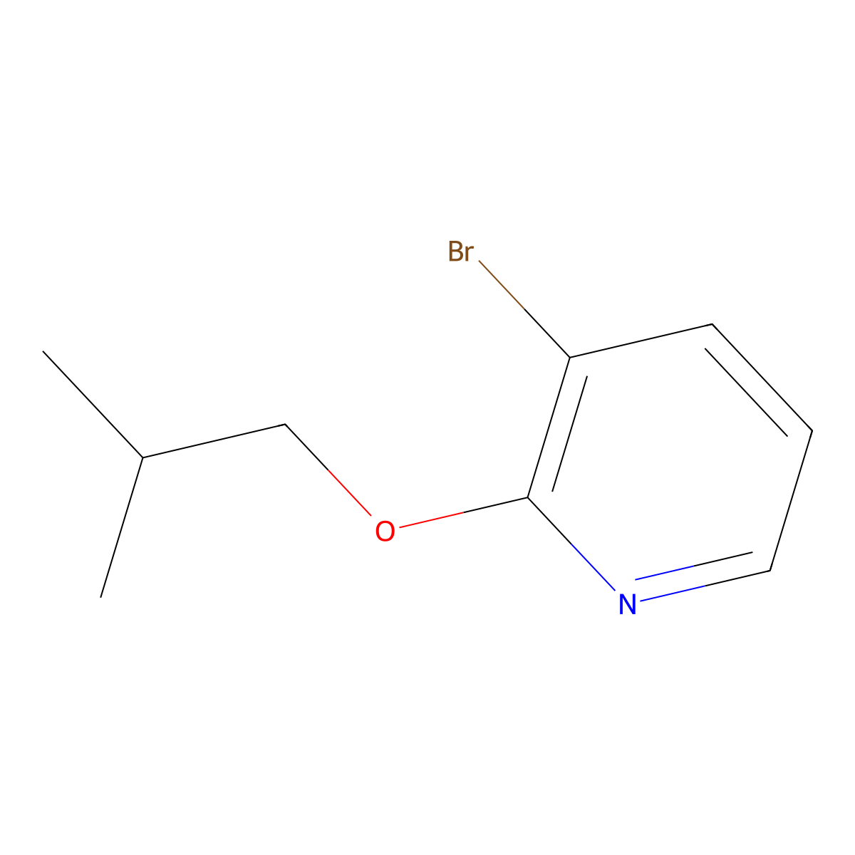 3-Bromo-2-isobutoxypyridine molecular structure, CAS 1060812-85-2