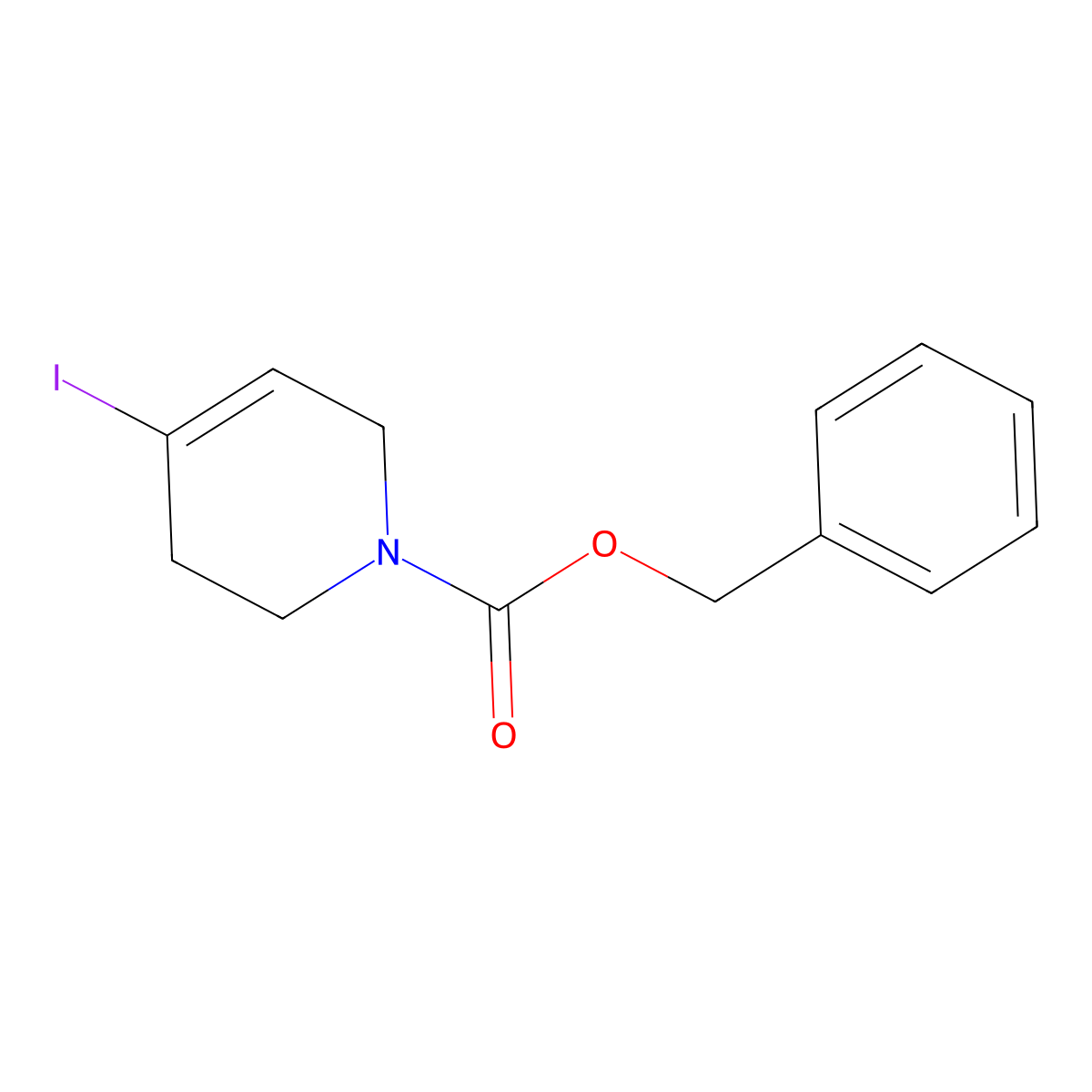 4-Iodo-3,6-dihydro-2H-pyridine-1-carboxylic acid benzyl ester molecular structure, CAS 1060812-98-7