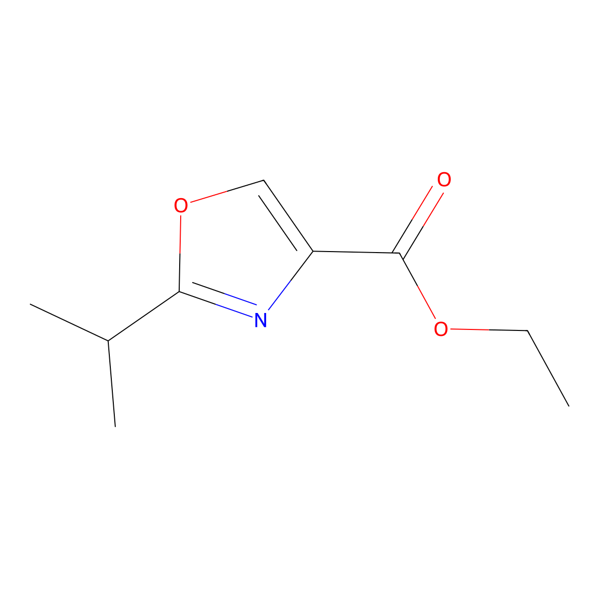 Ethyl 2-isopropyloxazole-4-carboxylate molecular structure, CAS 1060814-30-3