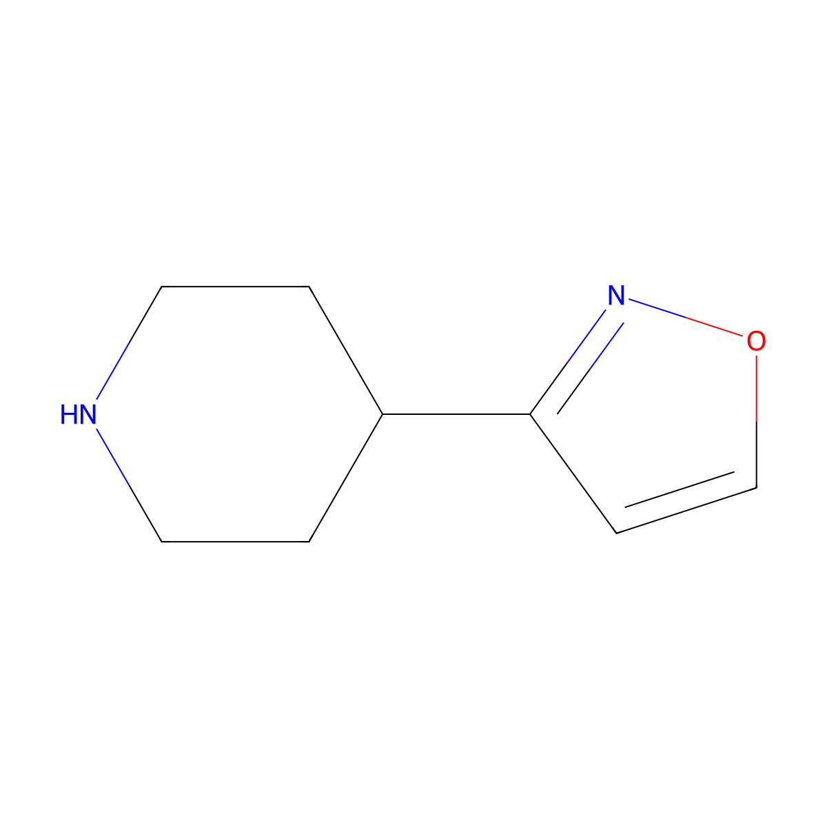 4-Isoxazol-3-YL-piperidine molecular structure, CAS 1060814-32-5