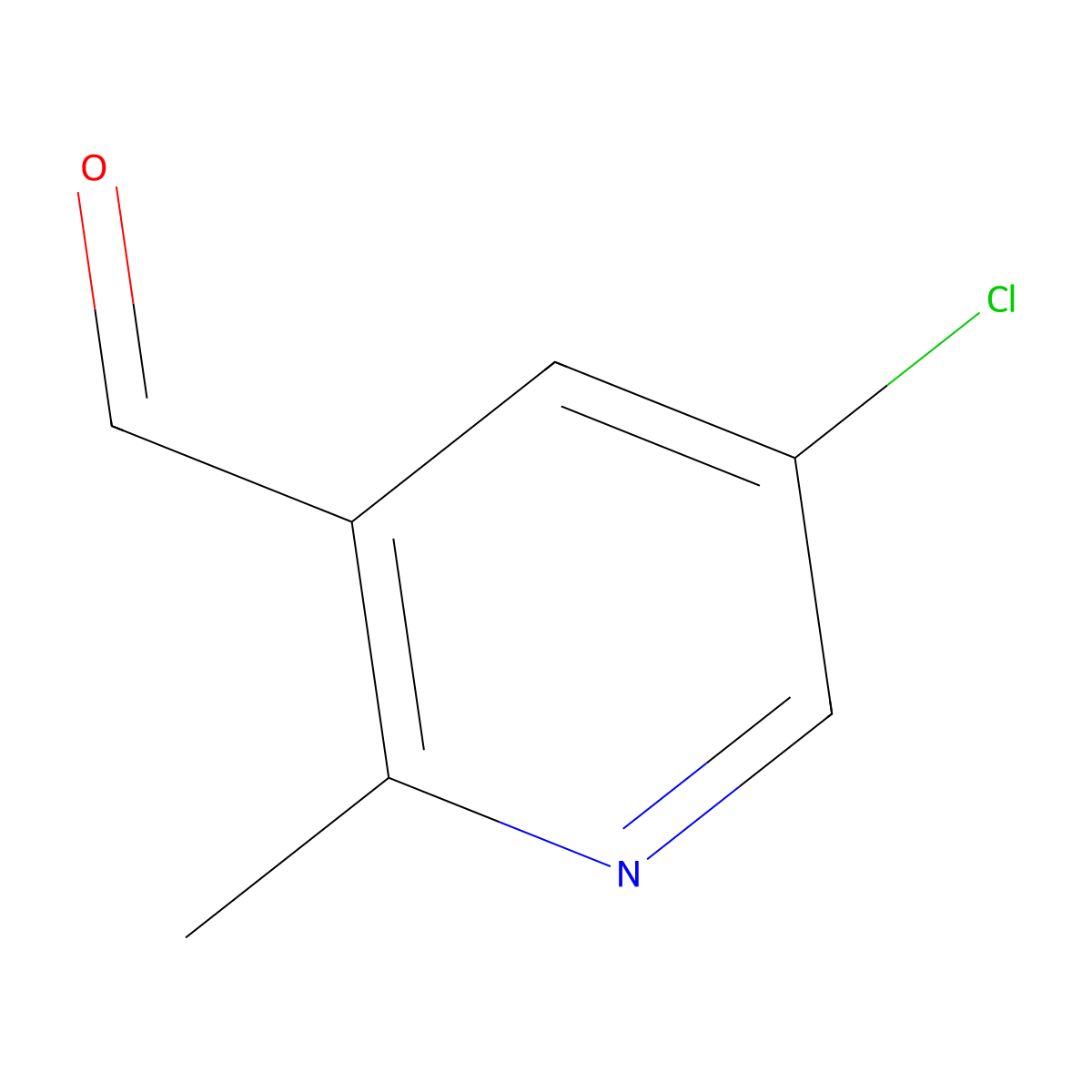 5-Chloro-2-methylpyridine-3-carbaldehyde molecular structure, CAS 1060814-56-3