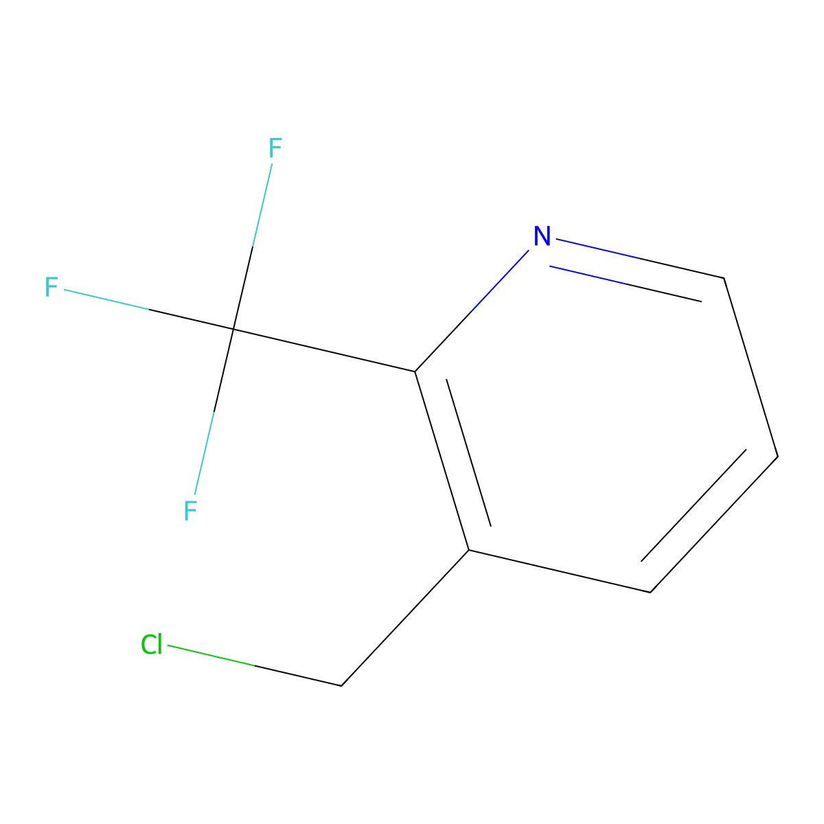 3-(Chloromethyl)-2-(trifluoromethyl)pyridine molecular structure, CAS 1060814-58-5