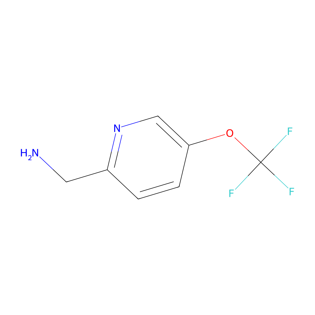 (5-(Trifluoromethoxy)pyridin-2-YL)methanamine molecular structure, CAS 1060814-96-1