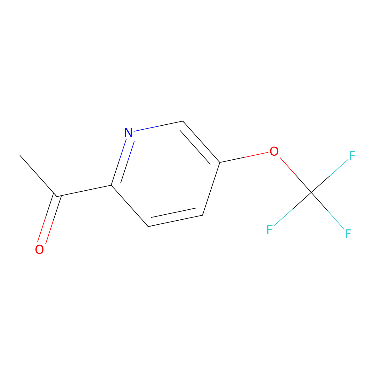 1-(5-(Trifluoromethoxy)pyridin-2-YL)ethanone molecular structure, CAS 1060814-98-3