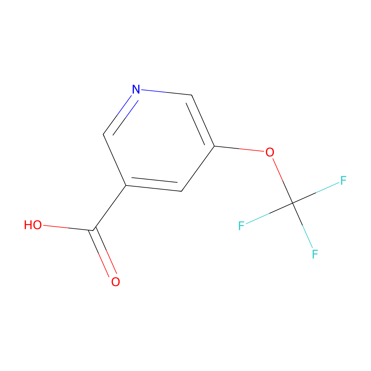 5-(Trifluoromethoxy)pyridine-3-carboxylic acid molecular structure, CAS 1060815-03-3
