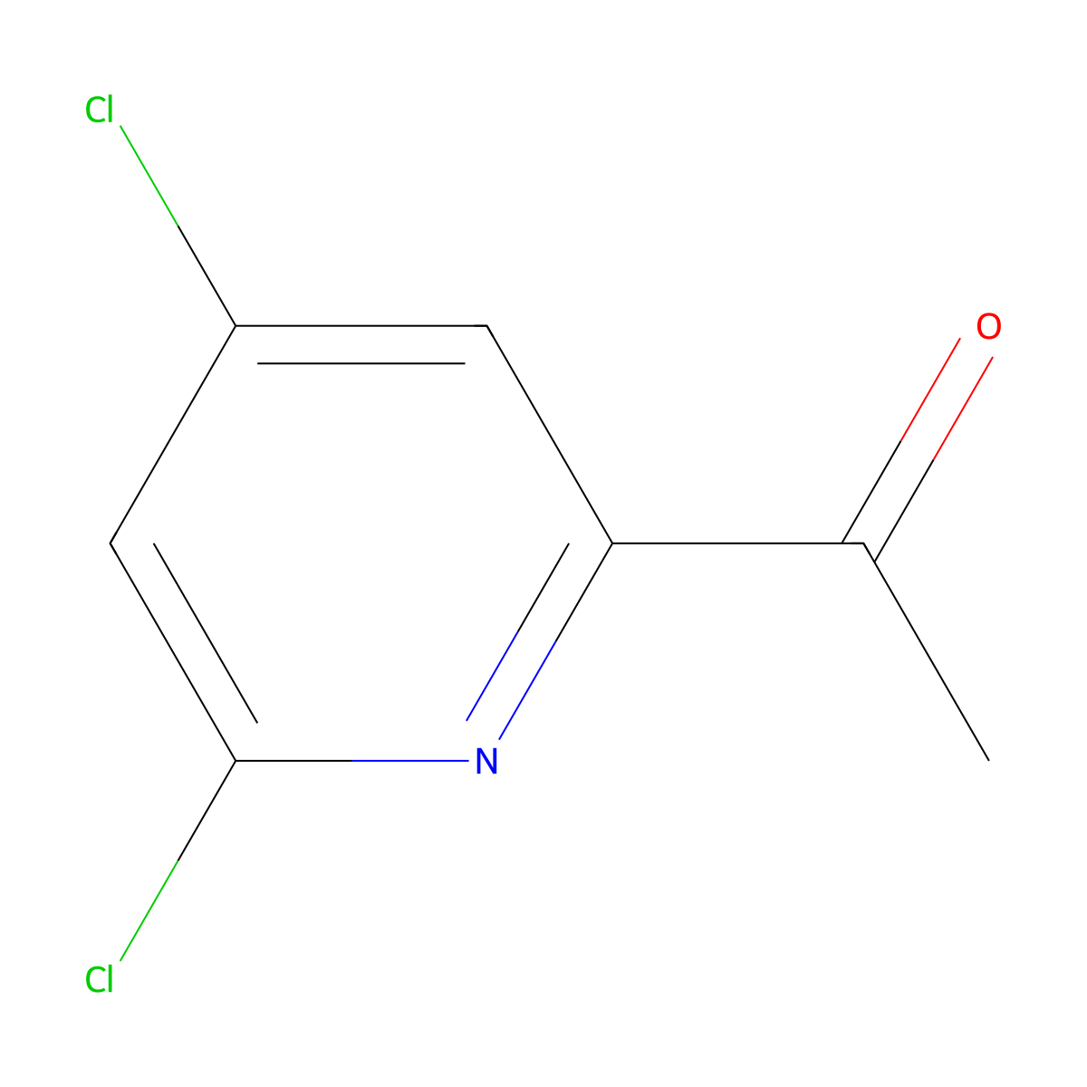 1-(4,6-Dichloropyridin-2-YL)ethanone molecular structure, CAS 1060815-12-4