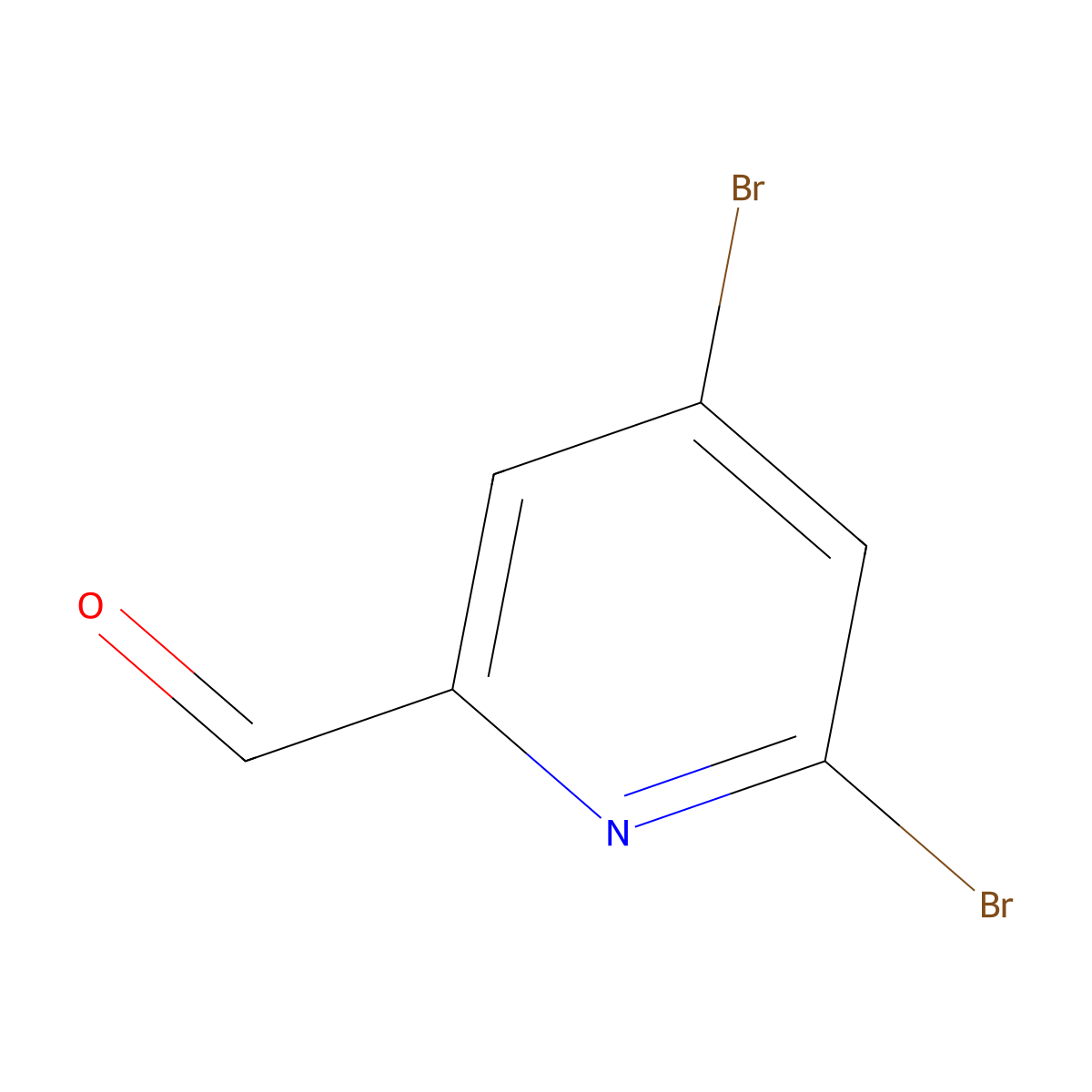 4,6-Dibromopicolinaldehyde molecular structure, CAS 1060815-81-7