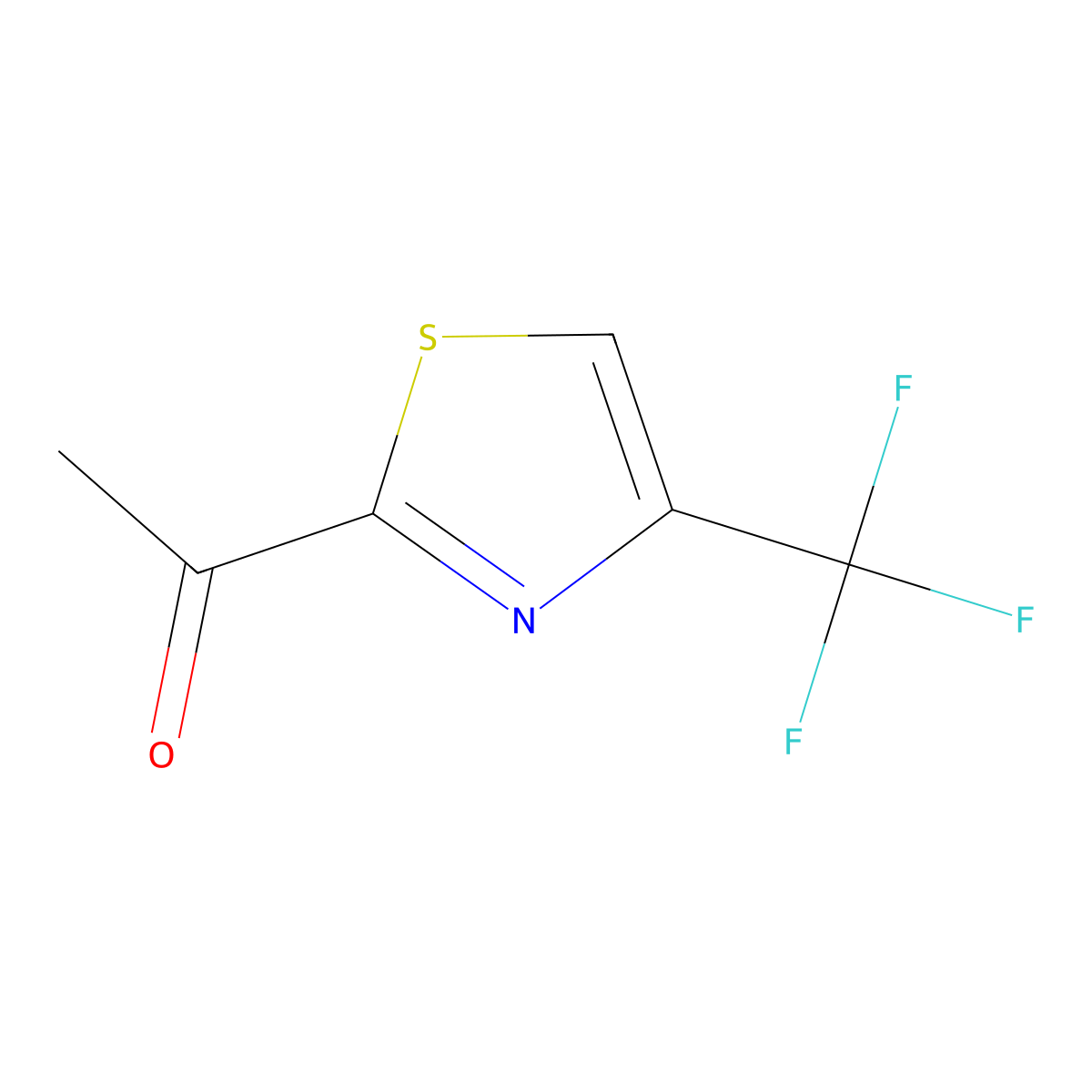 1-[4-(Trifluoromethyl)-1,3-thiazol-2-yl]ethan-1-one molecular structure, CAS 1060815-96-4