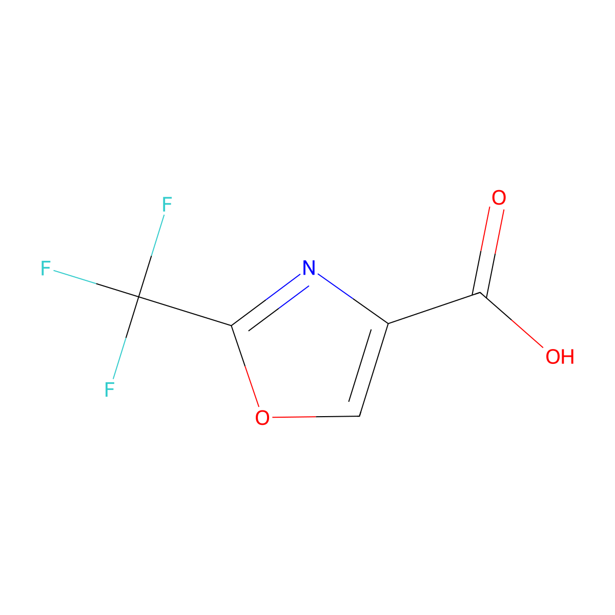 2-(Trifluoromethyl)-1,3-oxazole-4-carboxylic acid molecular structure, CAS 1060816-01-4