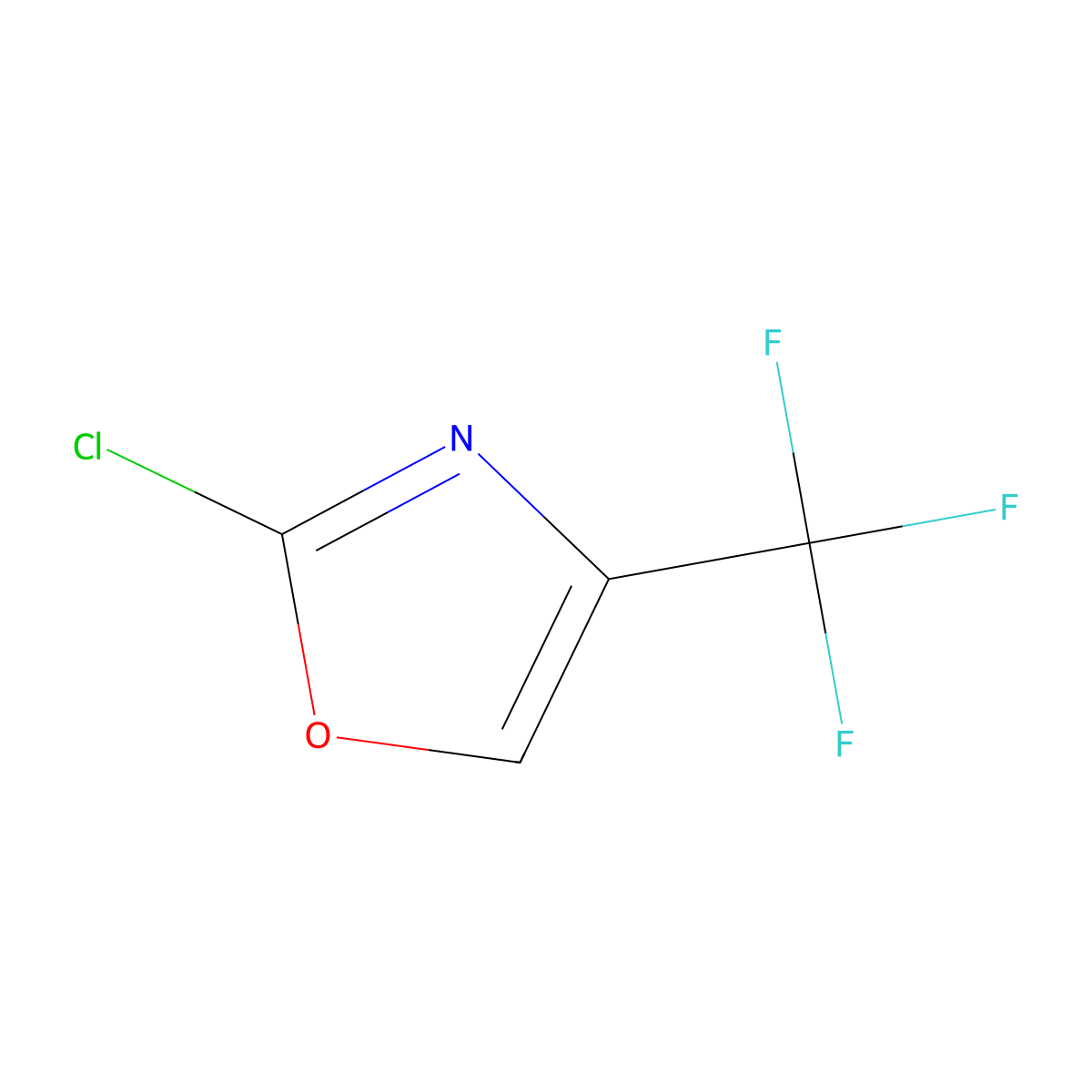 2-Chloro-4-(trifluoromethyl)oxazole molecular structure, CAS 1060816-15-0