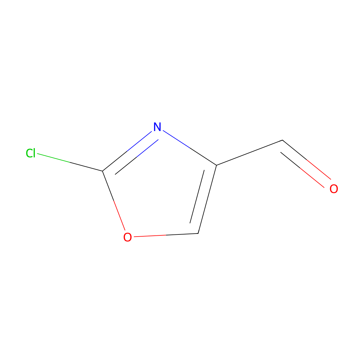 2-Chloro-1,3-oxazole-4-carbaldehyde molecular structure, CAS 1060816-36-5