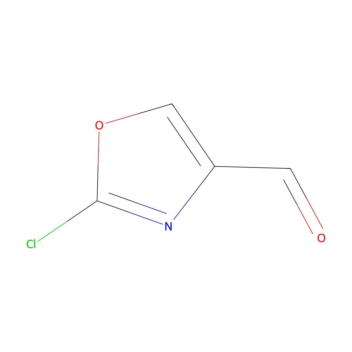 2-Chloro-1,3-oxazole-4-carbaldehyde molecular structure, CAS 1060816-36-5