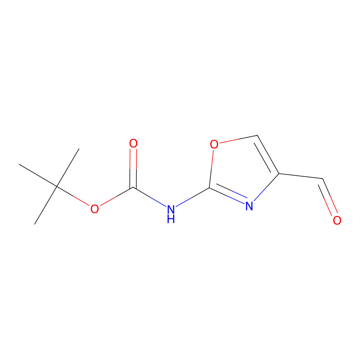 2-(Boc-amino)oxazole-4-carbaldehyde molecular structure, CAS 1060816-37-6