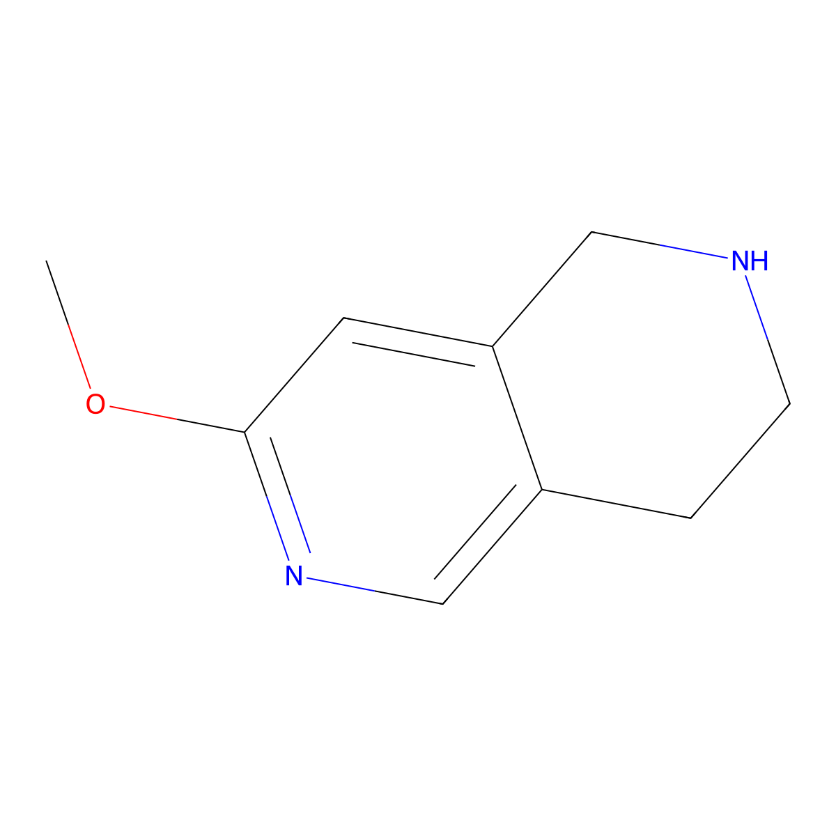 7-Methoxy-1,2,3,4-tetrahydro-2,6-naphthyridine molecular structure, CAS 1060816-46-7