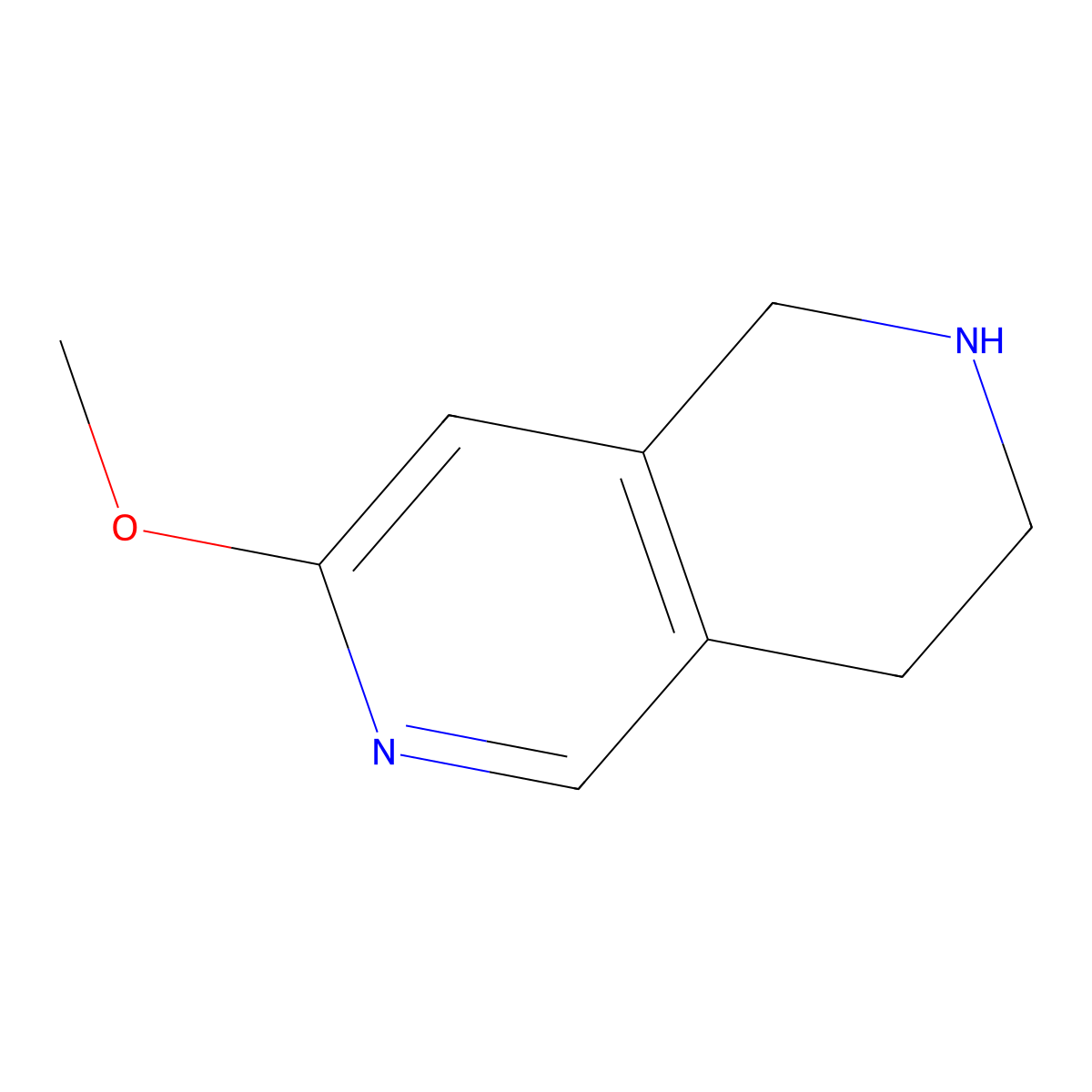 7-Methoxy-1,2,3,4-tetrahydro-2,6-naphthyridine molecular structure, CAS 1060816-46-7