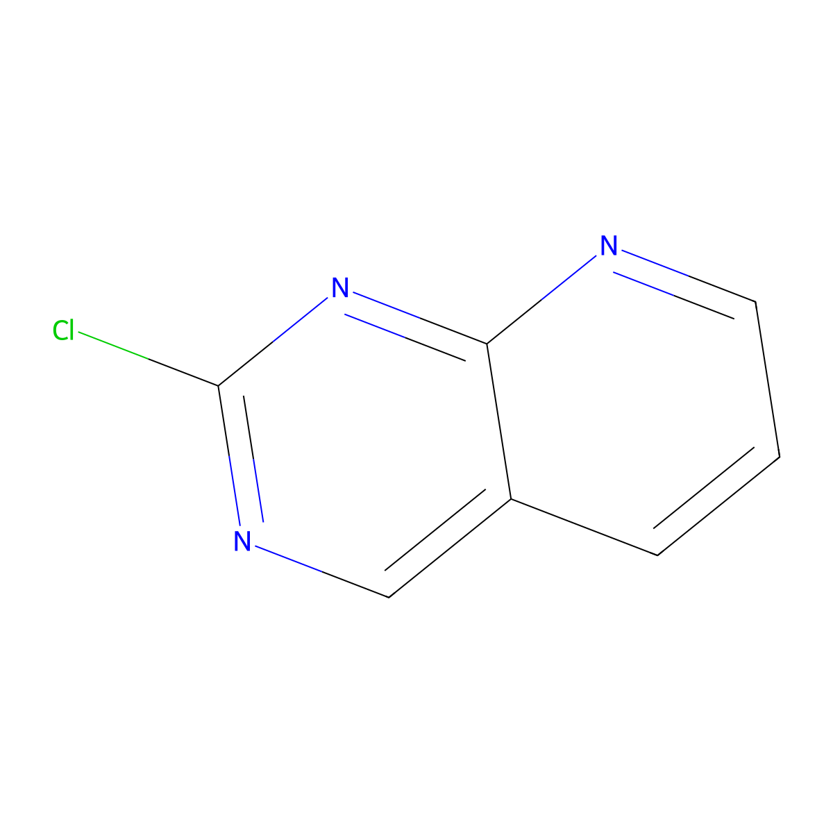2-Chloropyrido(2,3-d)pyrimidine molecular structure, CAS 1060816-71-8