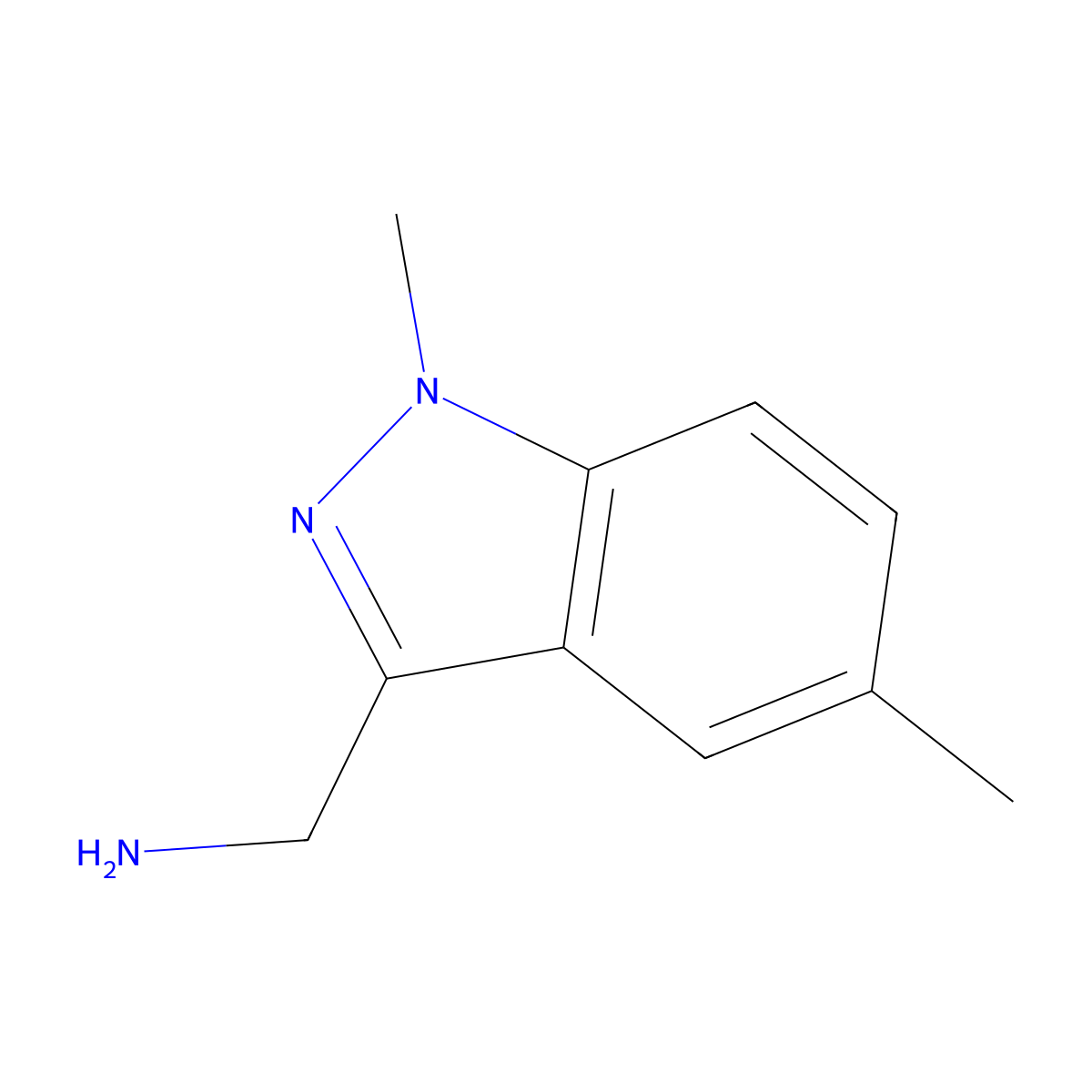 1-(1,5-Dimethyl-1H-Indazol-3-Yl)Methanamine molecular structure, CAS 1060817-08-4
