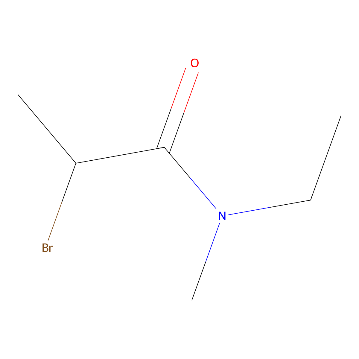 2-Bromo-N-ethyl-N-methylpropanamide molecular structure, CAS 1060817-26-6