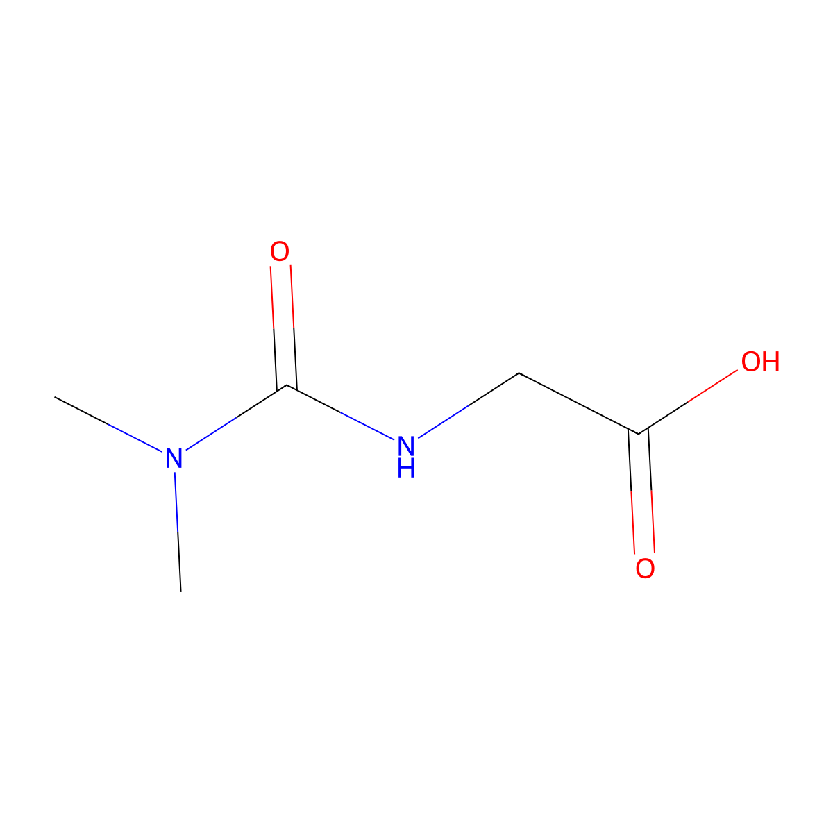 N-[(dimethylamino)carbonyl]glycine molecular structure, CAS 1060817-29-9