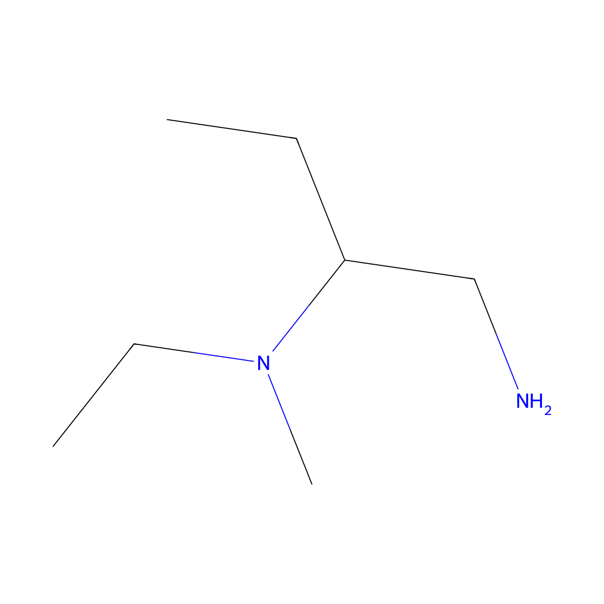 N-[1-(aminomethyl)propyl]-N-ethyl-N-methylamine molecular structure, CAS 1060817-31-3