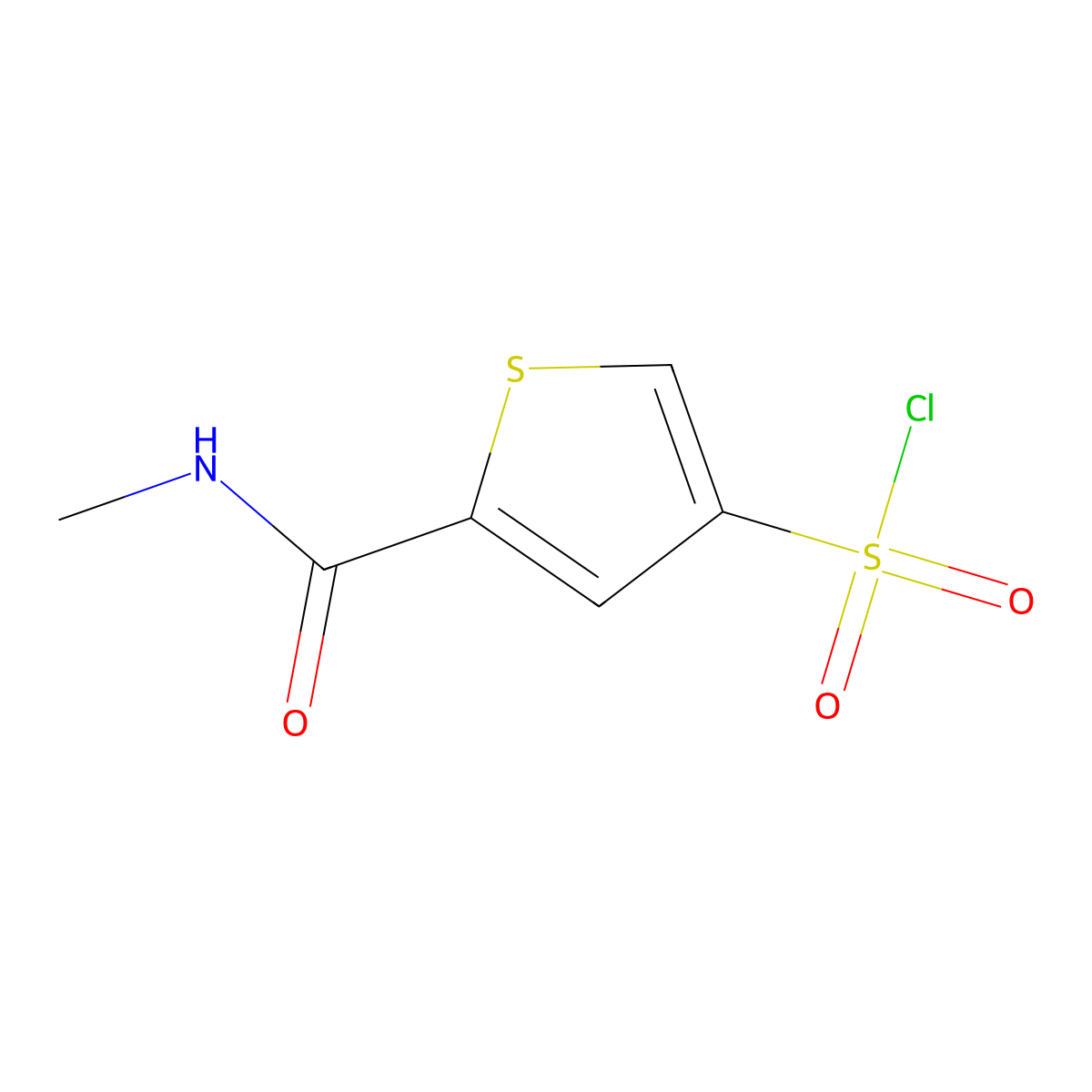 5-(Methylcarbamoyl)thiophene-3-sulfonyl chloride molecular structure, CAS 1060817-61-9