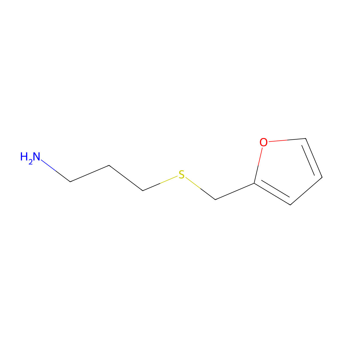 3-[(2-Furylmethyl)thio]-1-propanamine molecular structure, CAS 1060817-77-7