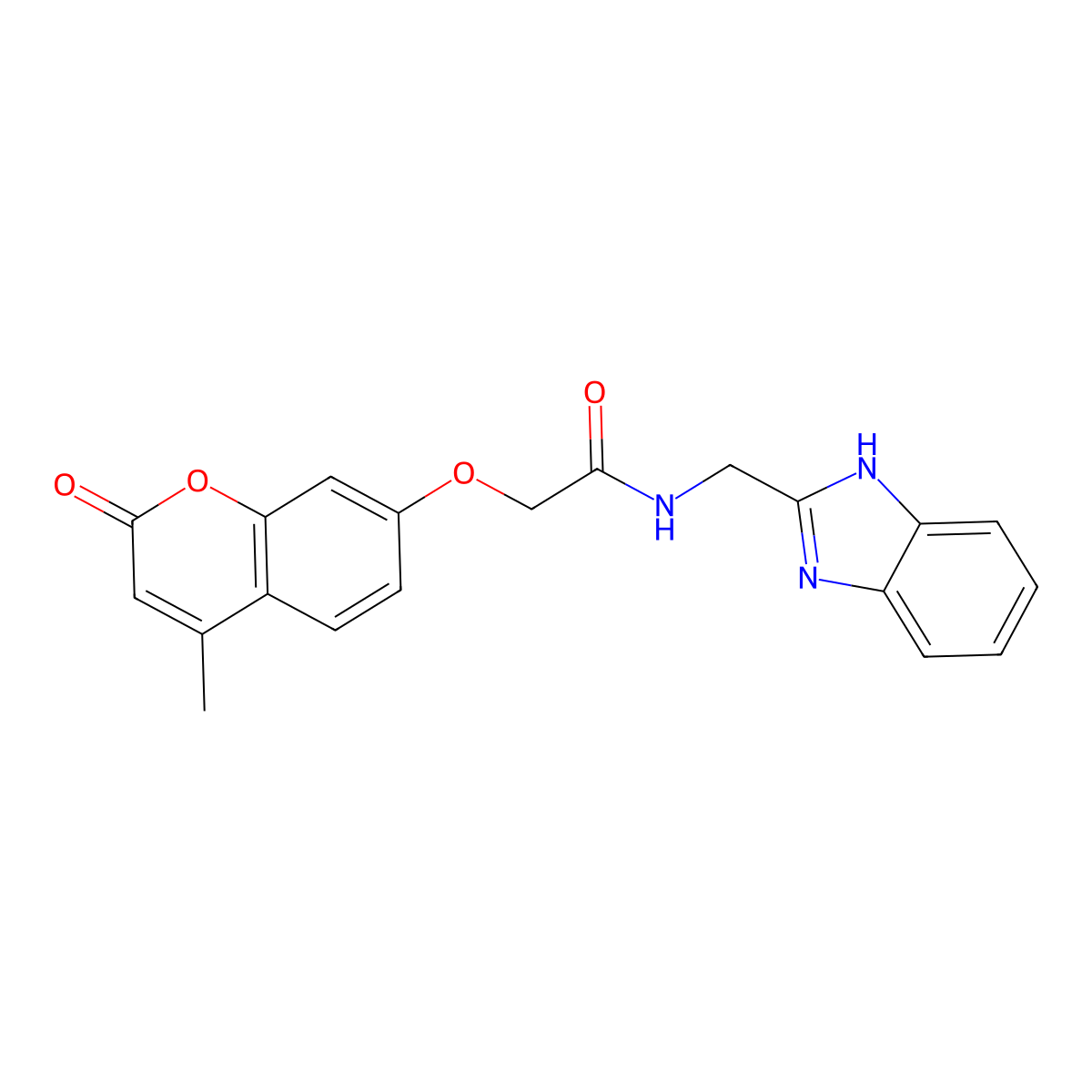 N-(1H-benzimidazol-2-ylmethyl)-2-[(4-methyl-2-oxo-2H-chromen-7-yl)oxy]acetamide molecular structure, CAS 1060833-76-2