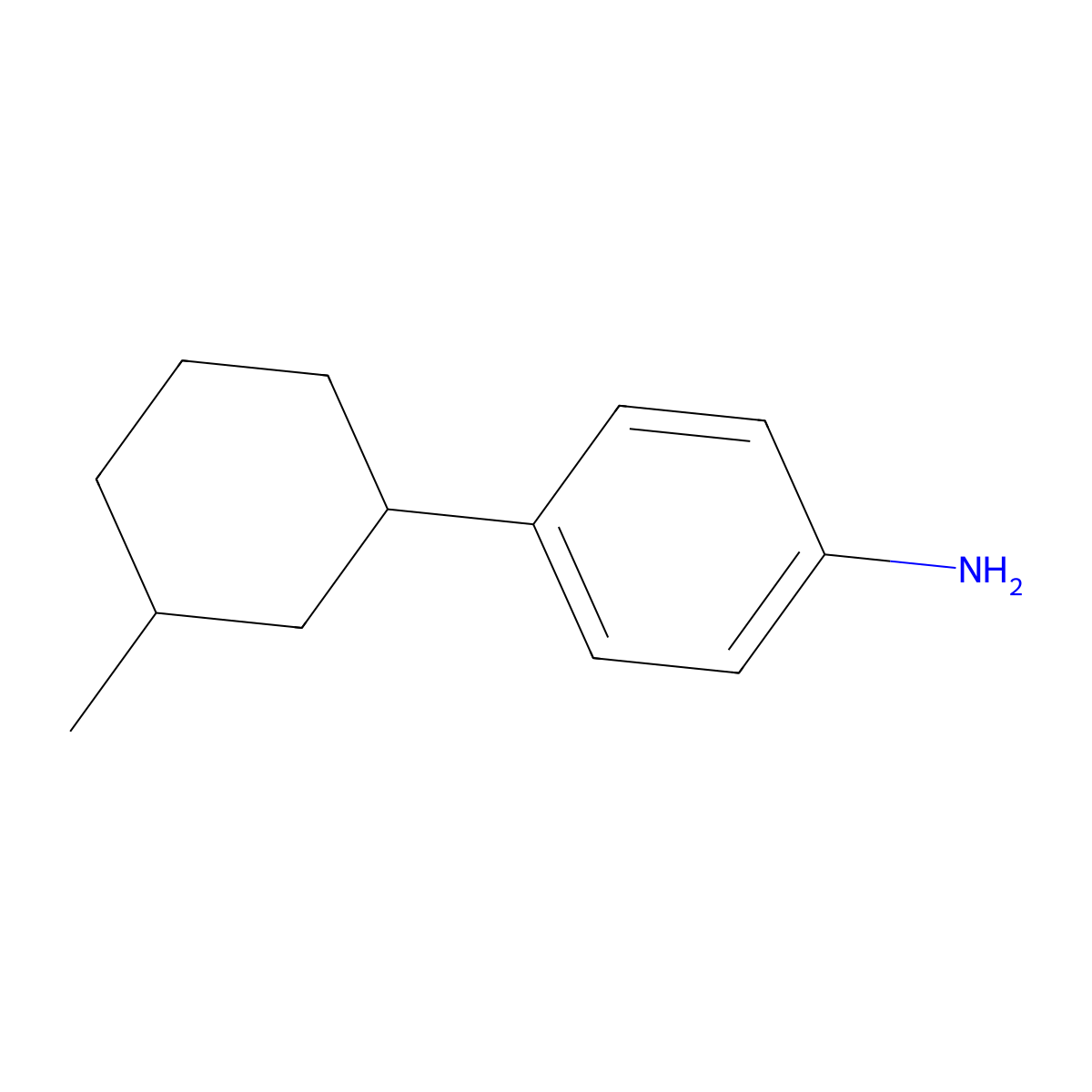 4-(3-Methylcyclohexyl)aniline molecular structure, CAS 106086-44-6