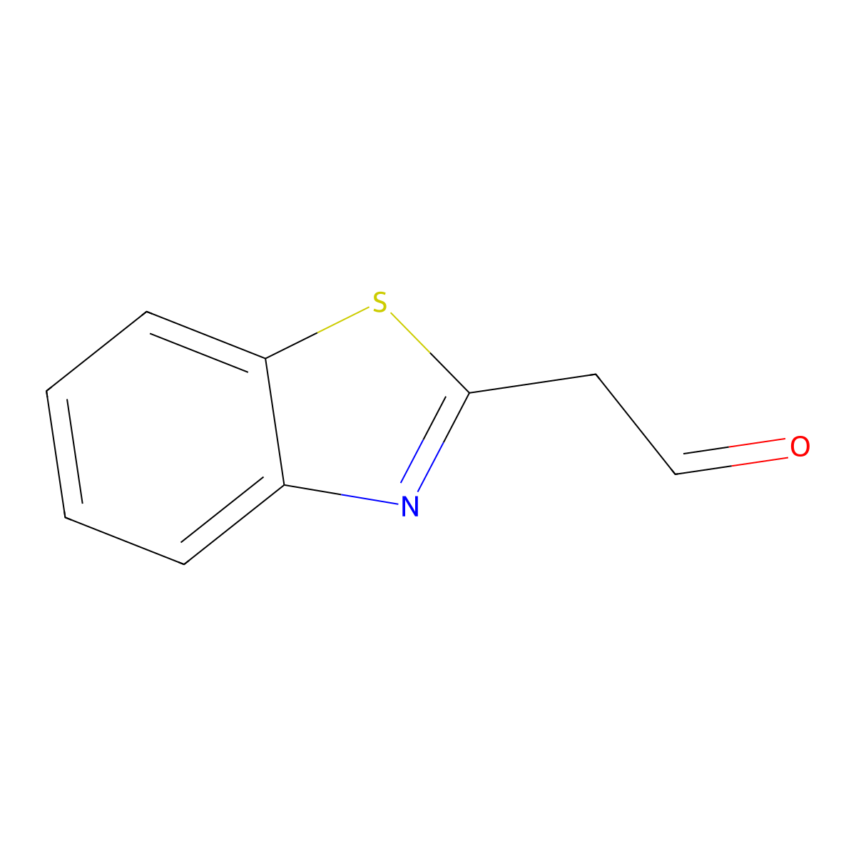 2-(1,3-Benzothiazol-2-YL)acetaldehyde molecular structure, CAS 106086-77-5