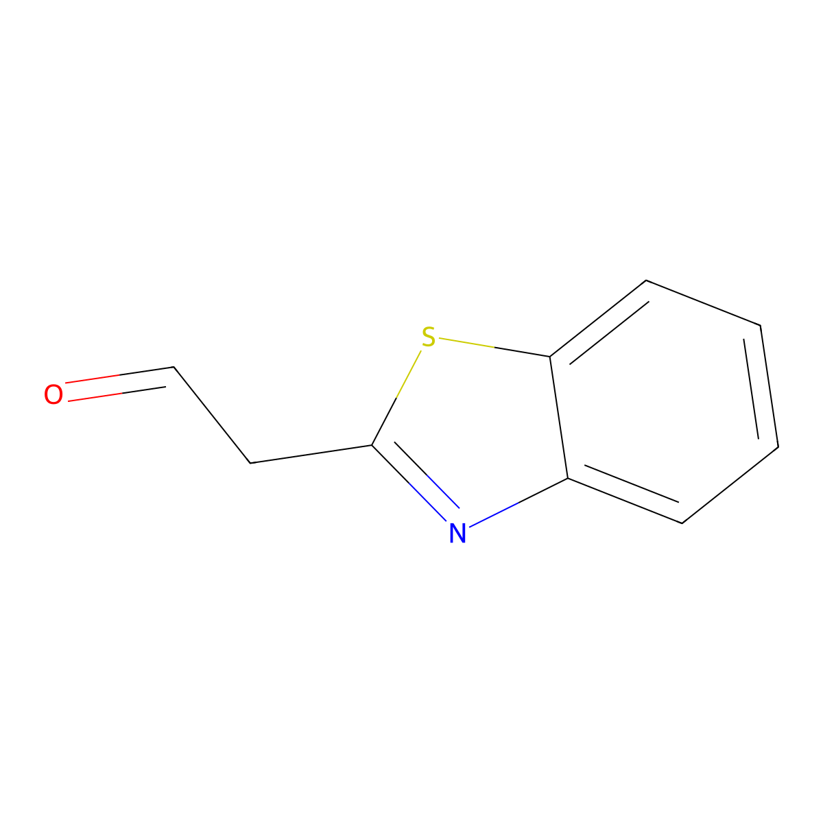 2-(1,3-Benzothiazol-2-YL)acetaldehyde molecular structure, CAS 106086-77-5