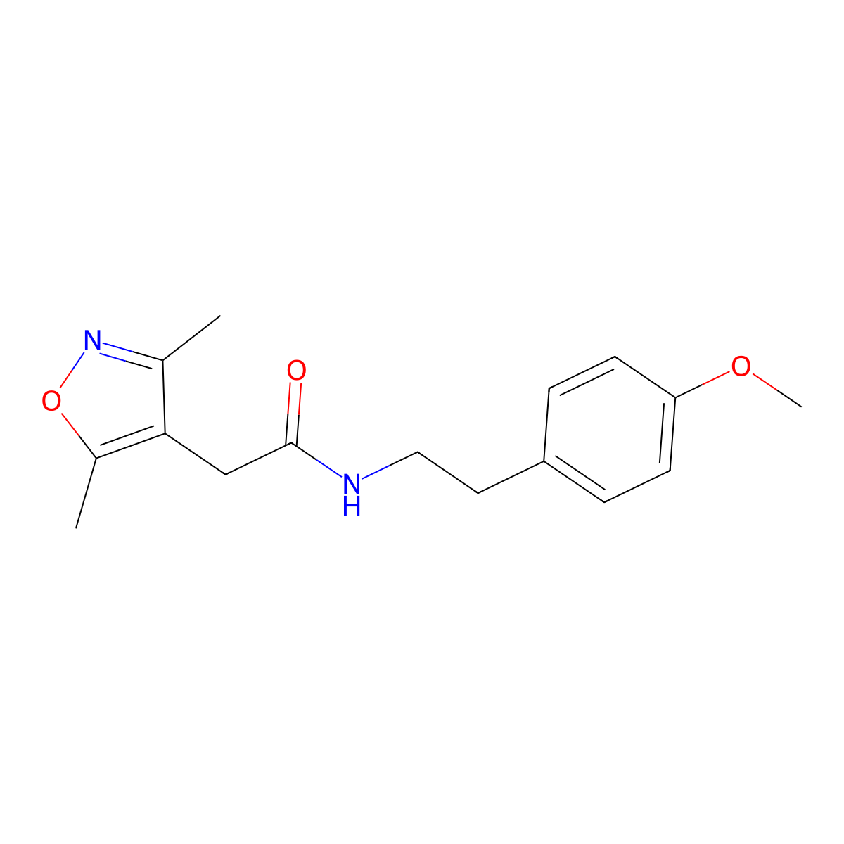 2-(3,5-dimethyl-1,2-oxazol-4-yl)-N-[2-(4-methoxyphenyl)ethyl]acetamide molecular structure, CAS 1060921-68-7