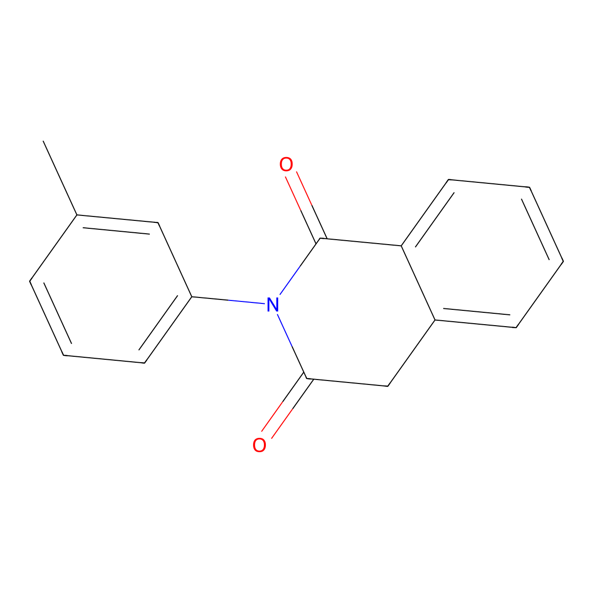 1,3(2H,4H)-Isoquinolinedione, 2-(3-methylphenyl)- molecular structure, CAS 106110-70-7
