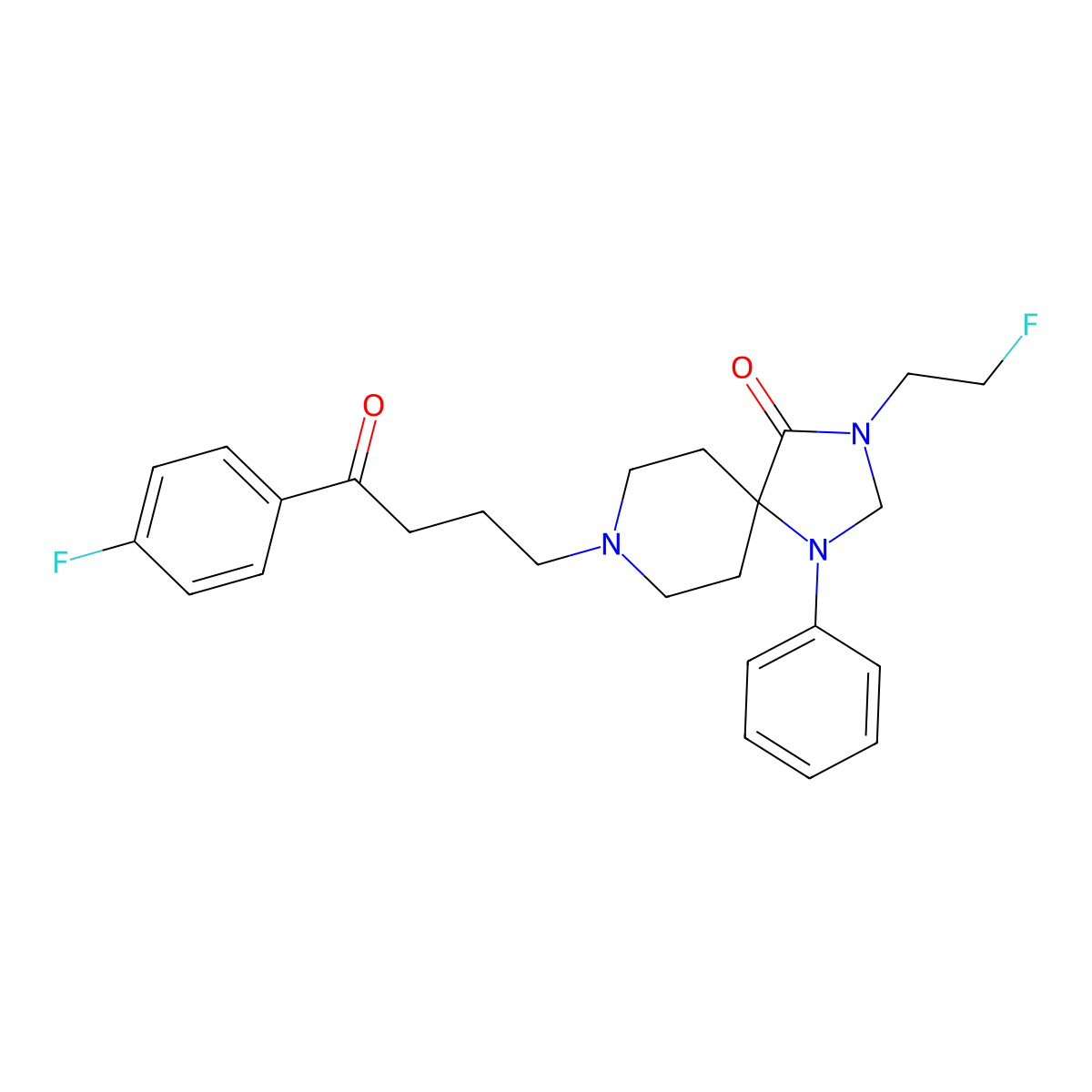 3-N-(2-Fluoroethyl)spiperone molecular structure, CAS 106114-42-5