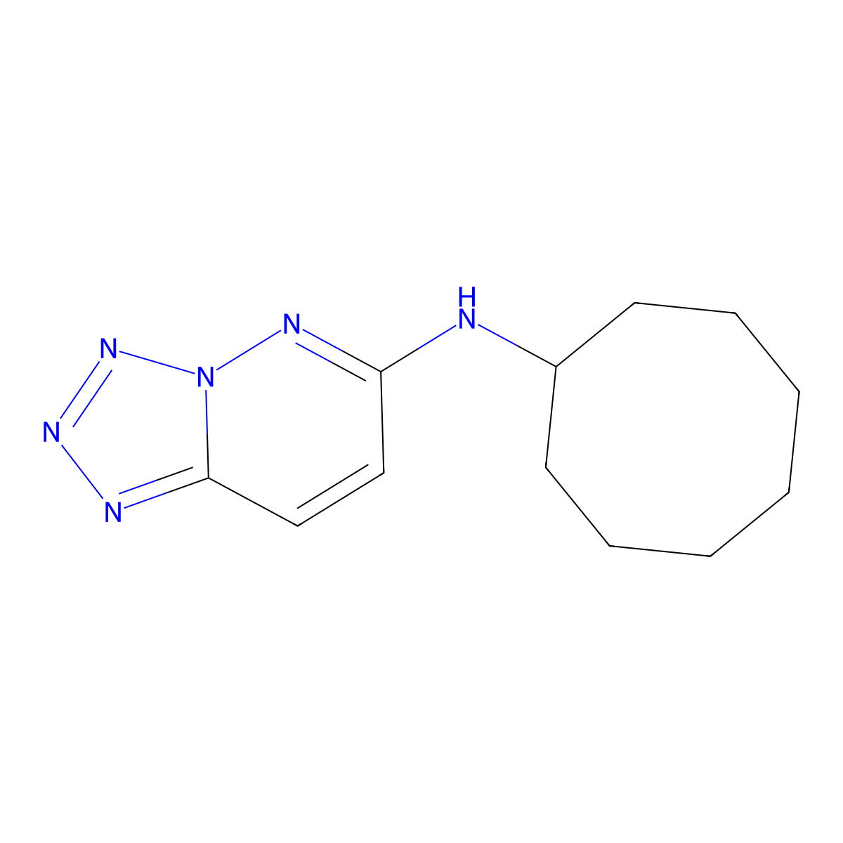 N-cyclooctyl-[1,2,3,4]tetrazolo[1,5-b]pyridazin-6-amine molecular structure, CAS 1061179-37-0
