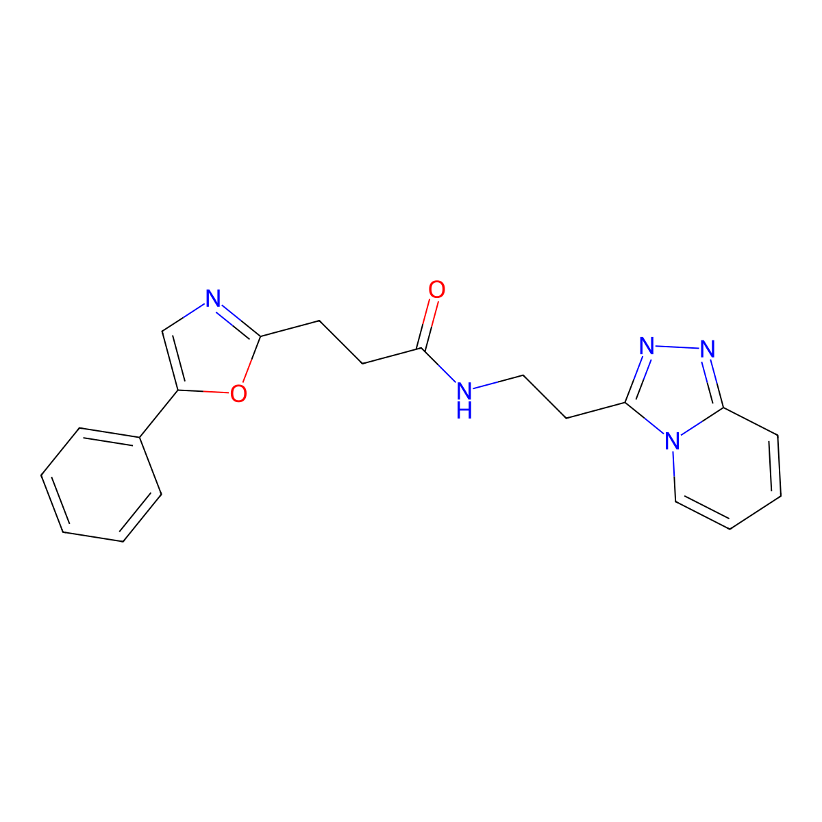 3-(5-phenyl-1,3-oxazol-2-yl)-N-[2-([1,2,4]triazolo[4,3-a]pyridin-3-yl)ethyl]propanamide molecular structure, CAS 1061260-61-4