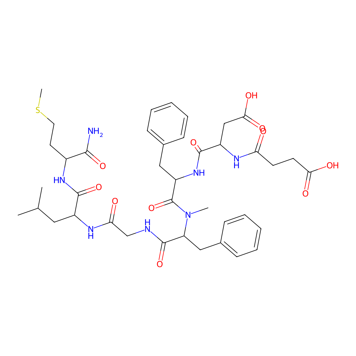 Senktide molecular structure, CAS 106128-89-6