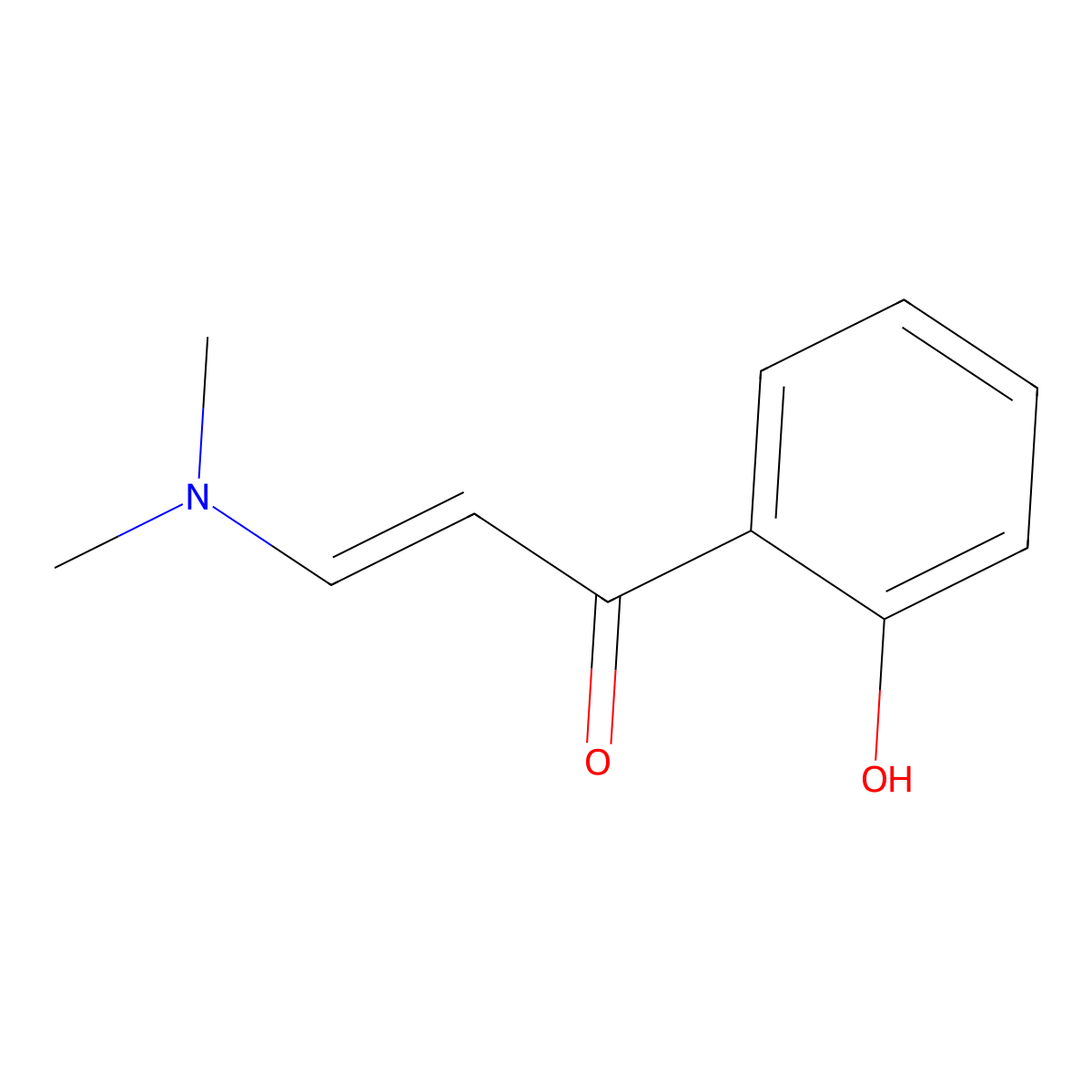 (2E)-3-(dimethylamino)-1-(2-hydroxyphenyl)prop-2-en-1-one molecular structure, CAS 106129-86-6