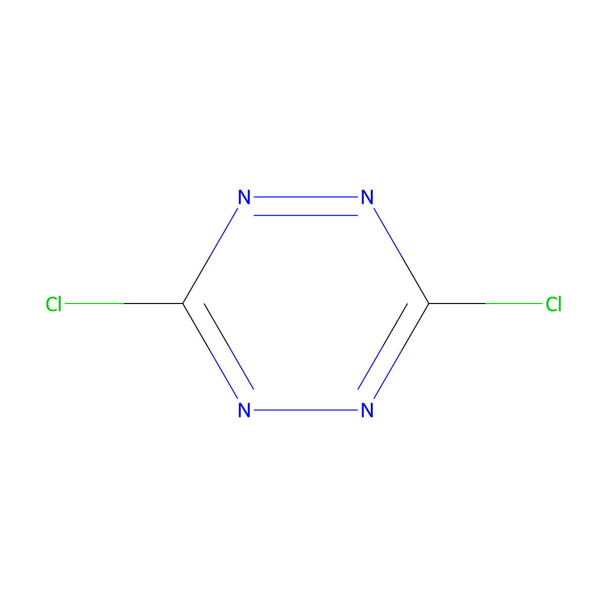 3,6-Dichloro-1,2,4,5-tetrazine molecular structure, CAS 106131-61-7